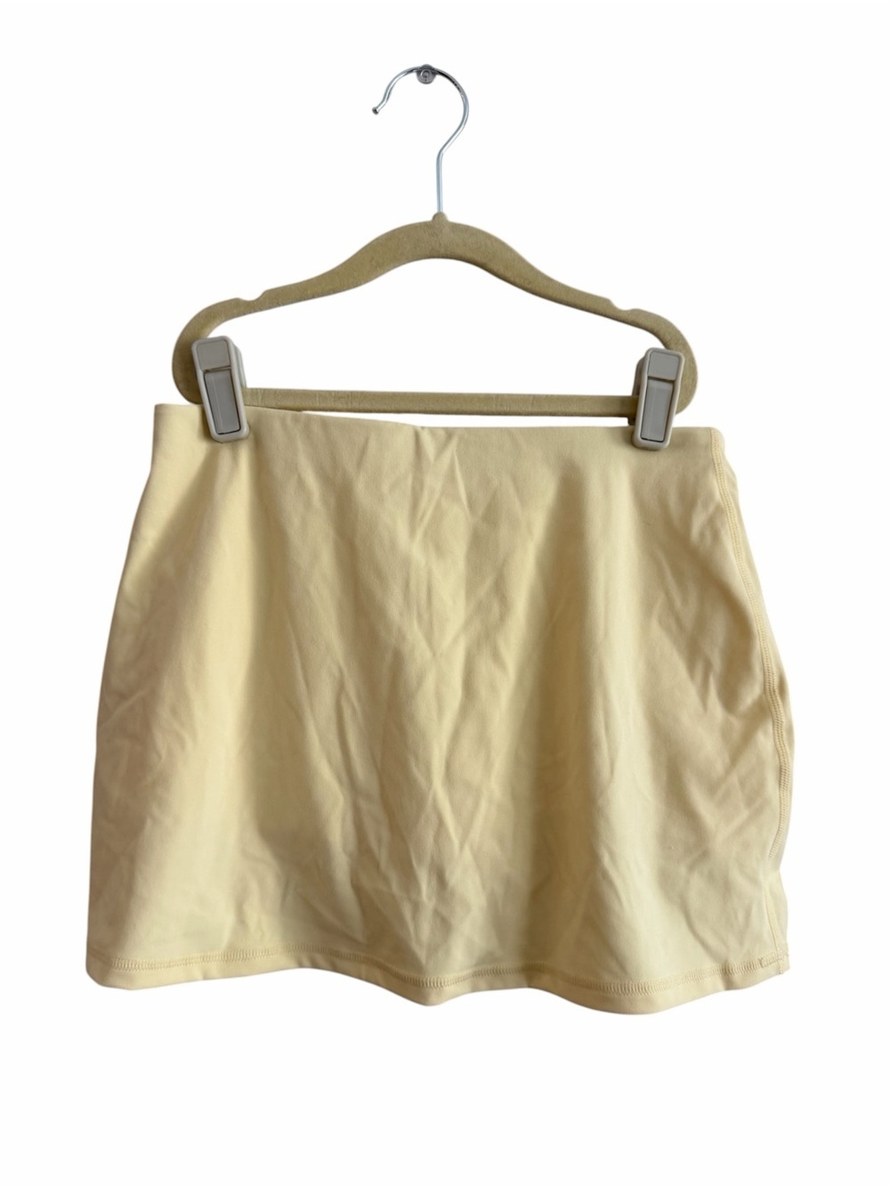 Garage Active Low-Rise A-line Yellow Athletic Micro Skort - Picture 4 of 10